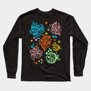 Fish - Batik Long Sleeve T-Shirt